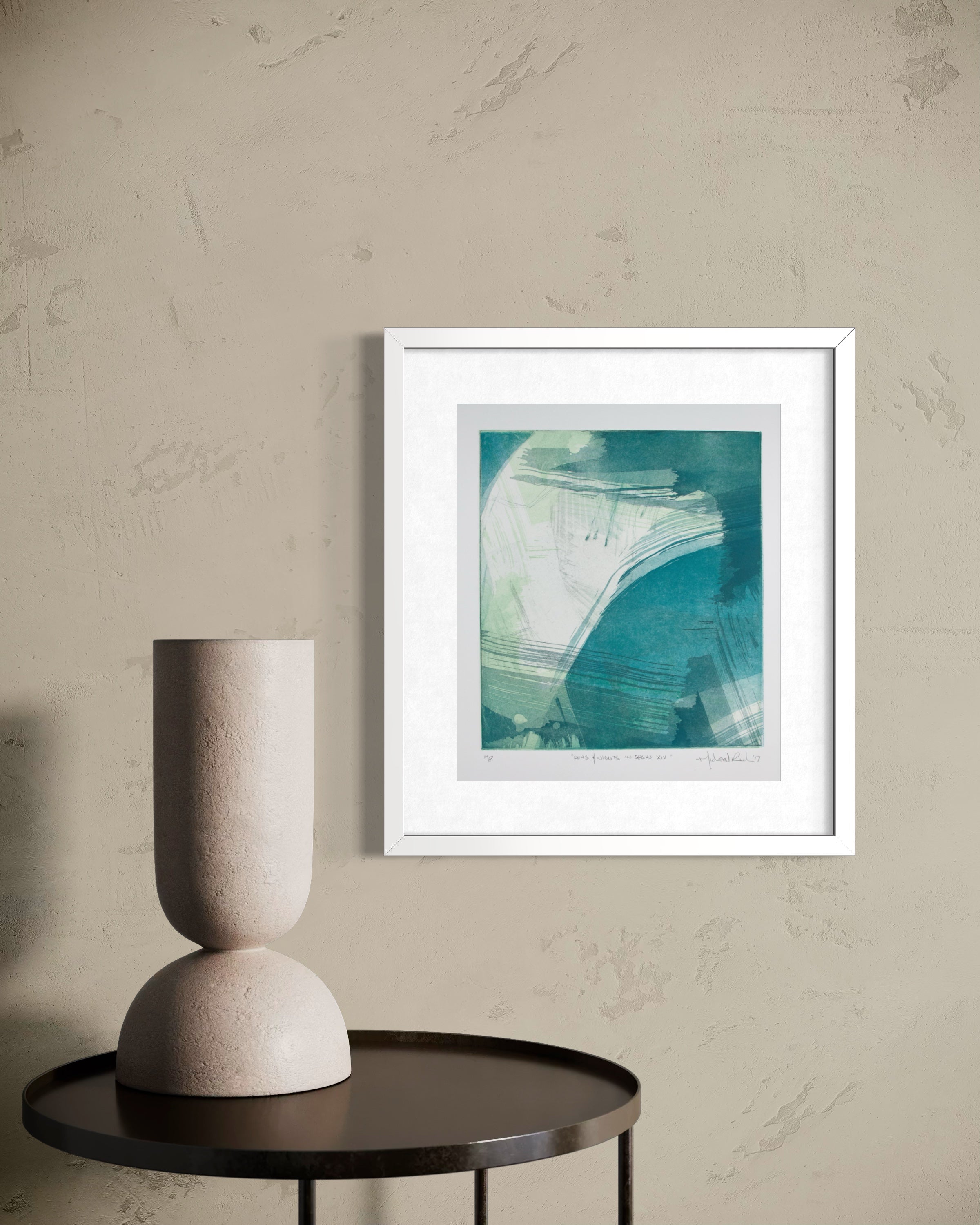 Days and Nights in Spain XIV - Intaglio Monoprint (Framed)