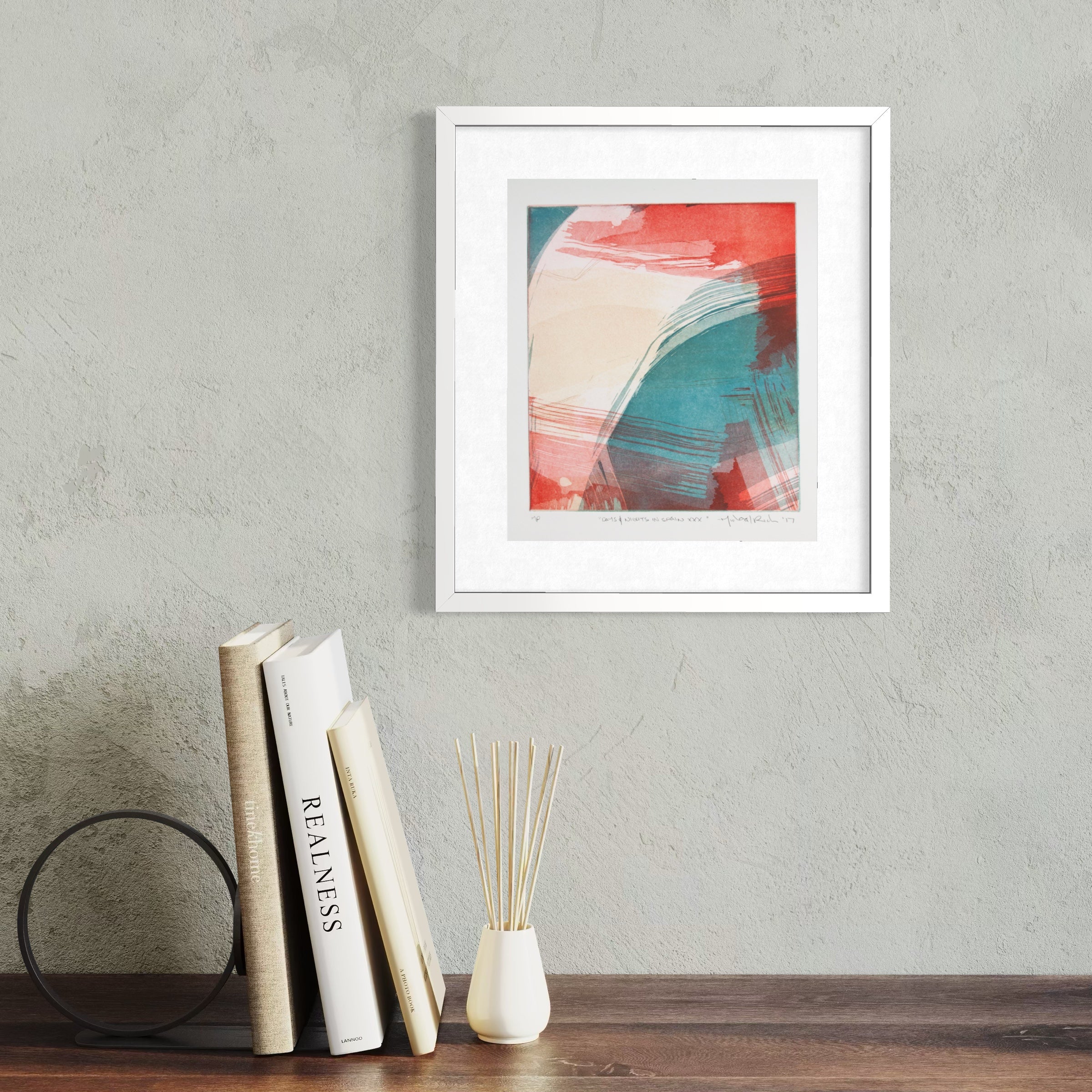 Days and Nights in Spain XXX - Intaglio Monoprint (Framed)