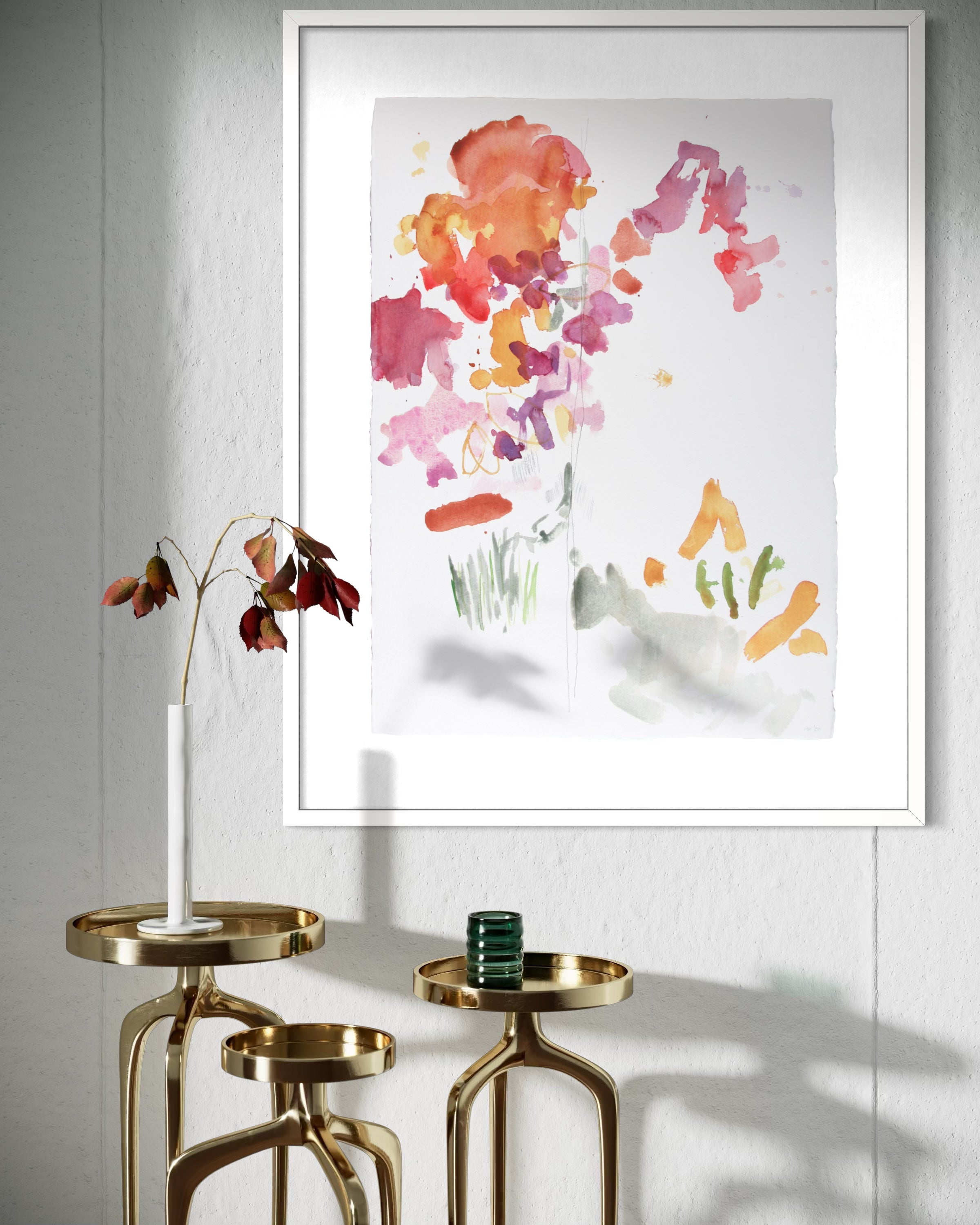 Flowers for the Garden - Watercolor (Framed)