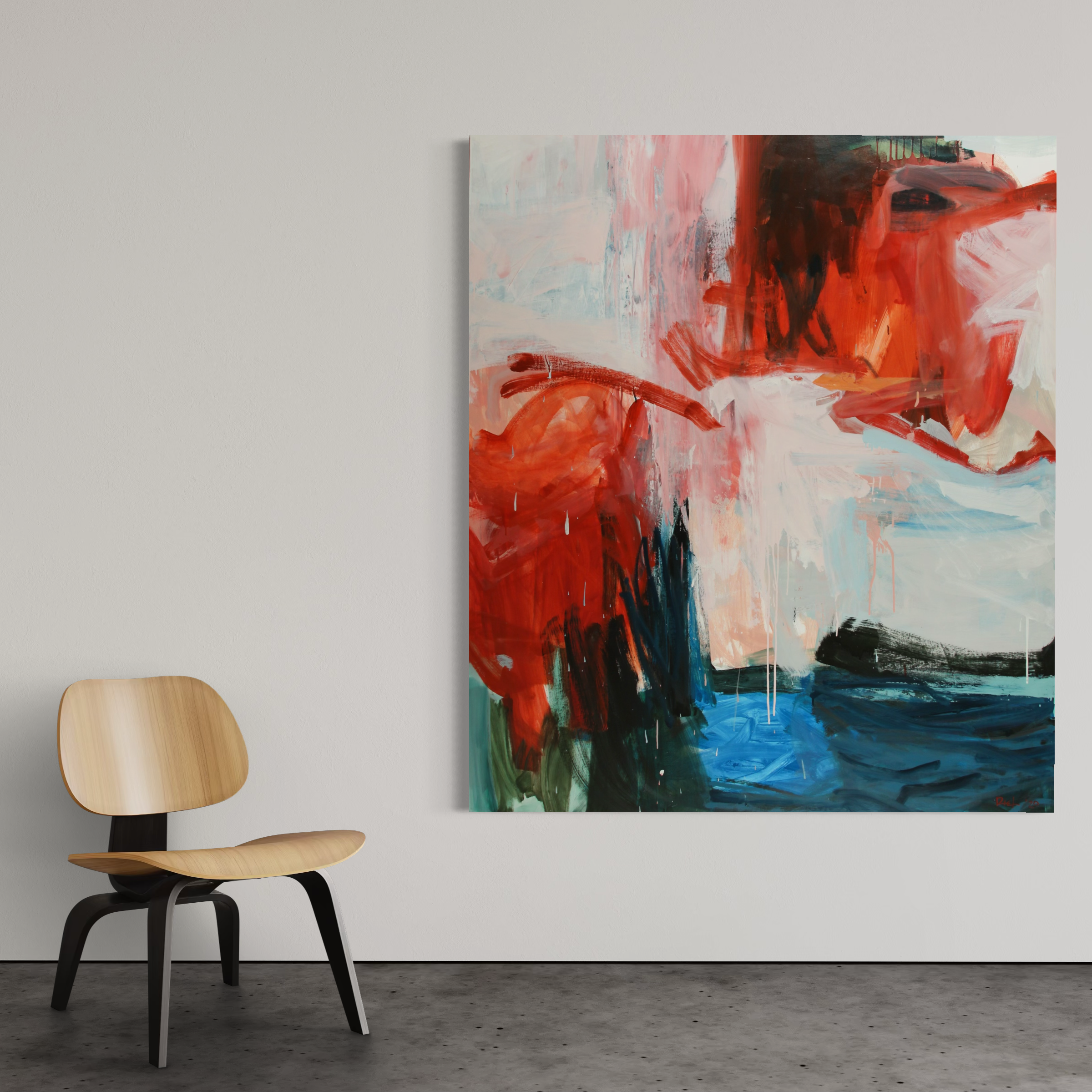 Headlong - Oil Painting