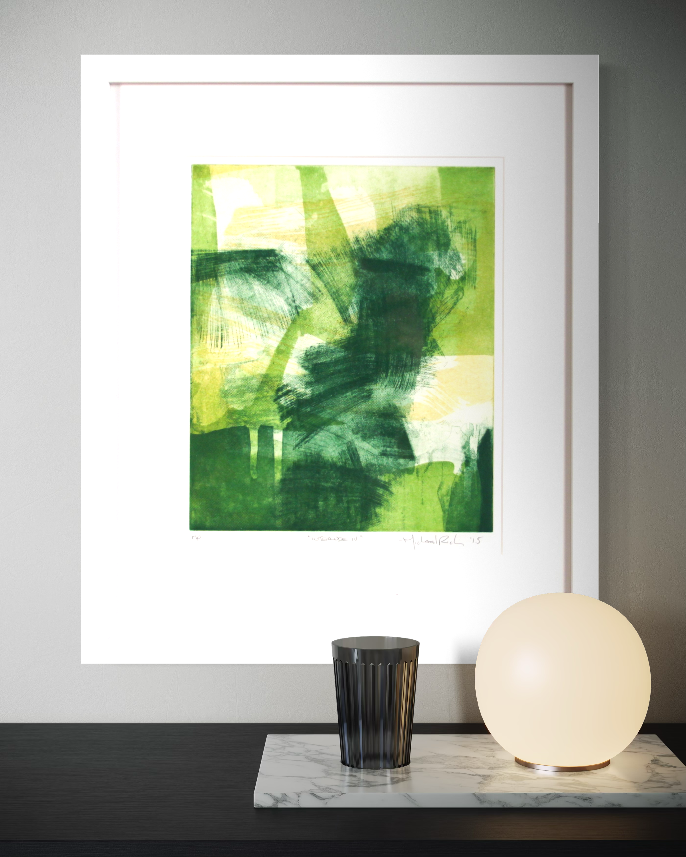 Interlude IV - Intaglio Monoprint (Framed)