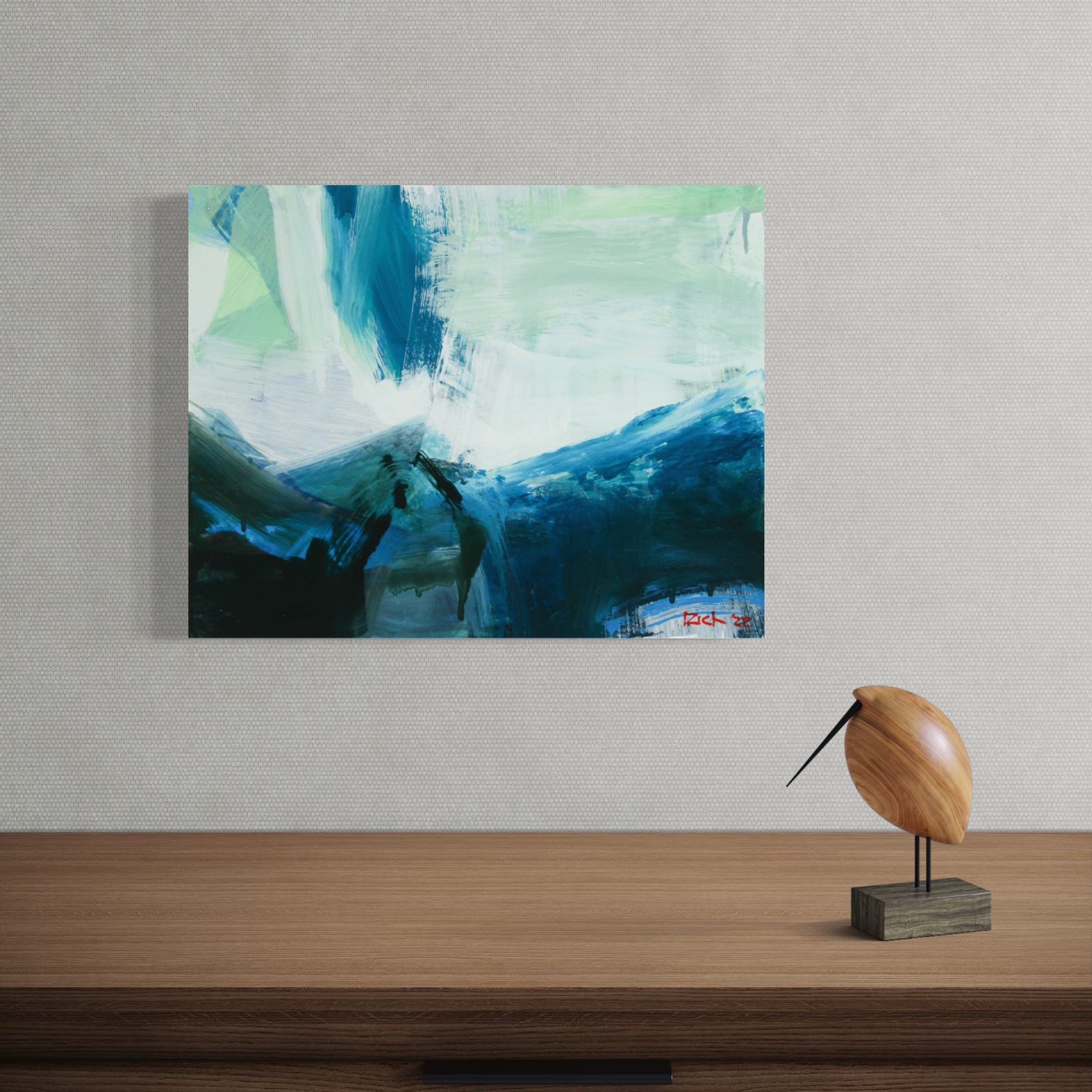 Blue Trough - Oil Painting on Panel