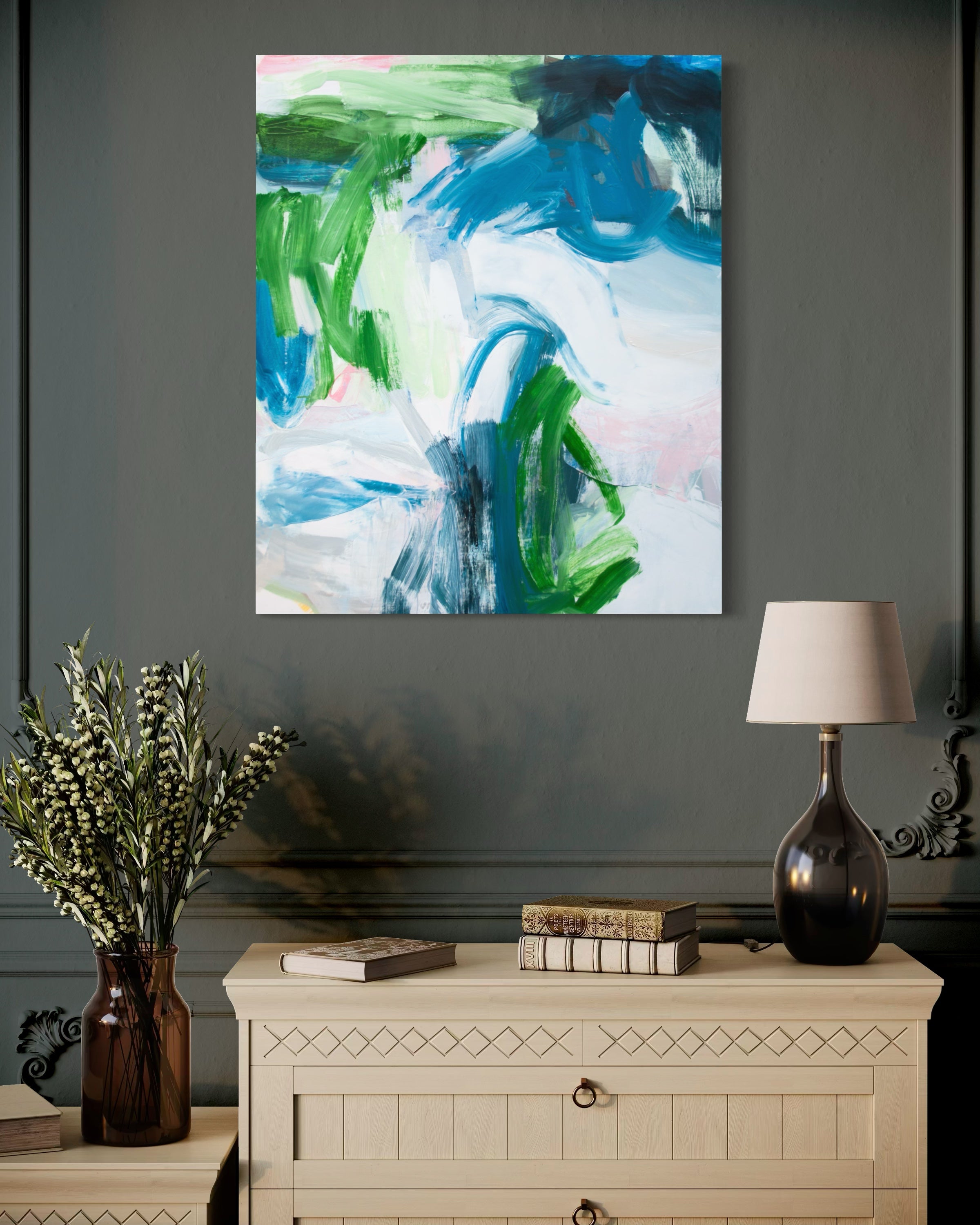 Blues Like Rain - Oil Painting