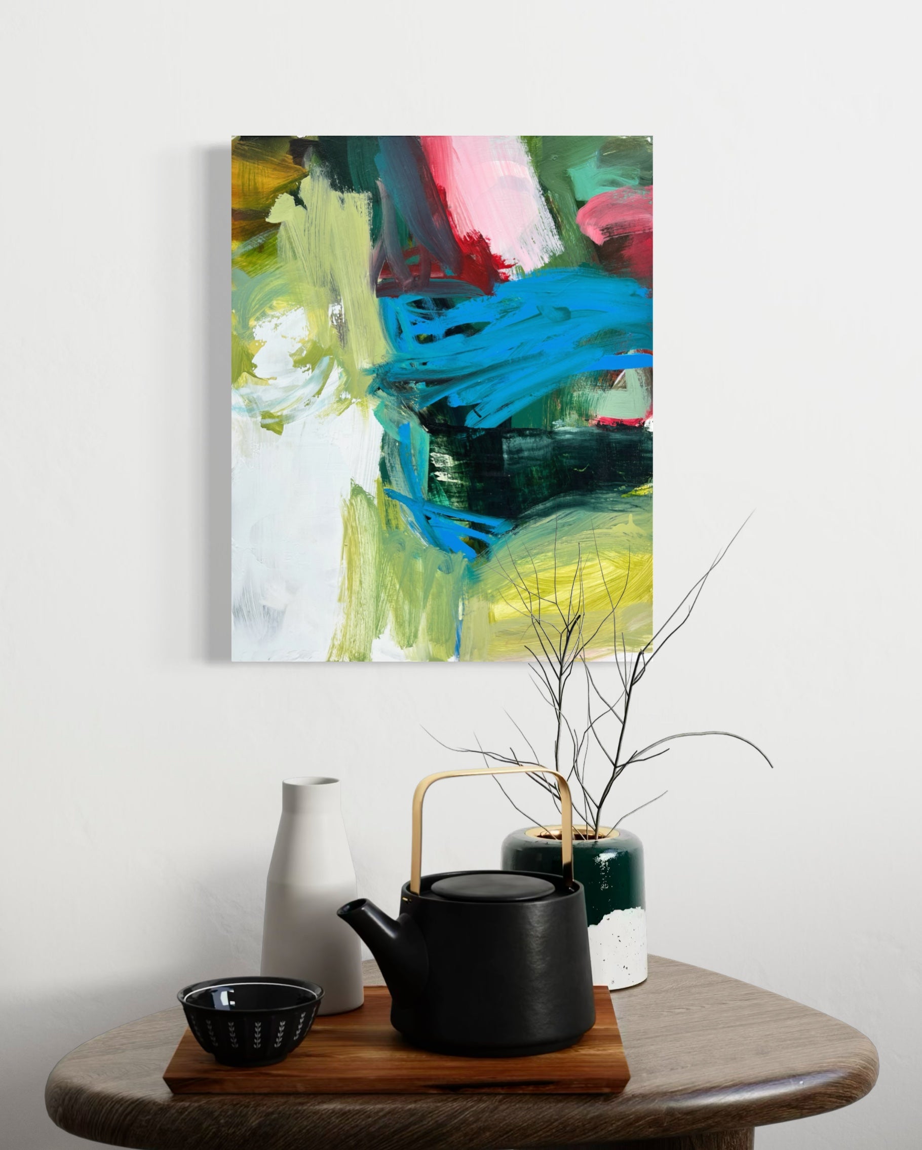 Blue Hustle - Oil Painting on Panel