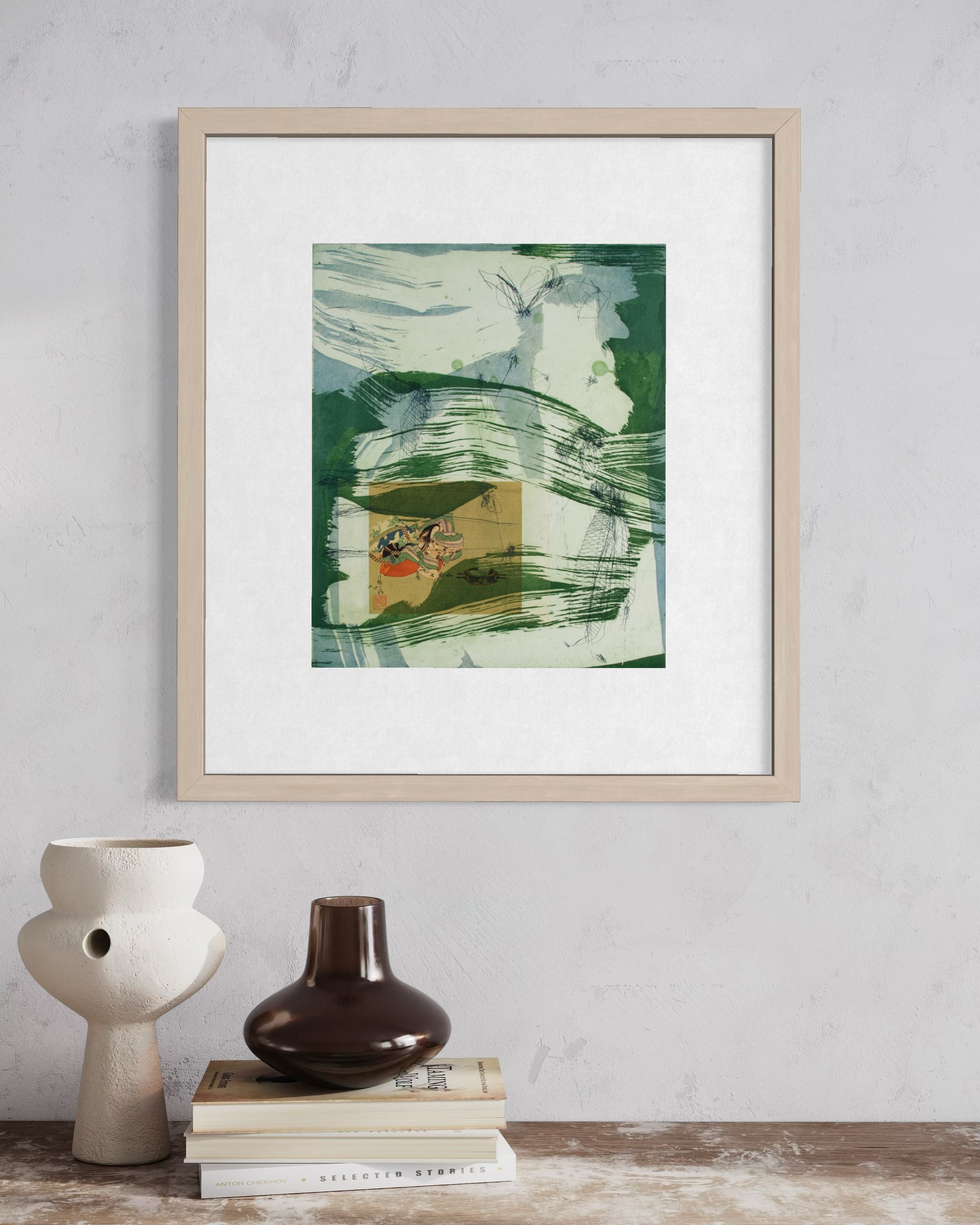 From the East I - Intaglio Monoprint (Framed)