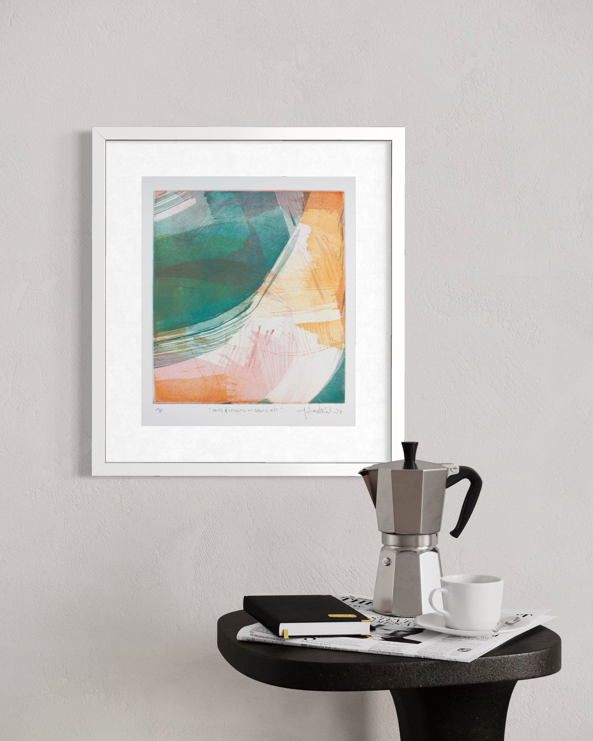 Days and Nights in Spain XVI - Intaglio Monoprint (Framed)