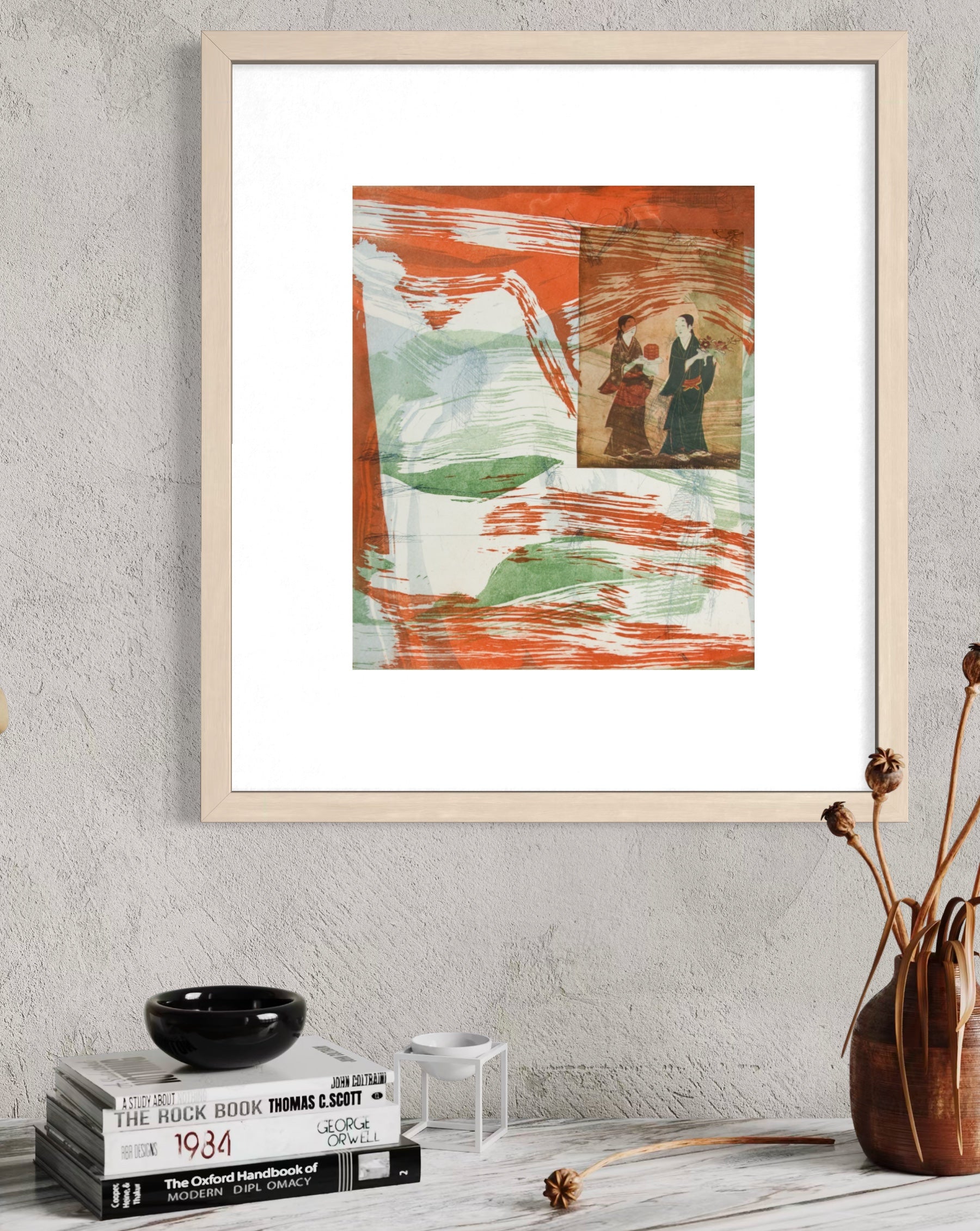 From the East II - Intaglio Monoprint (Framed)