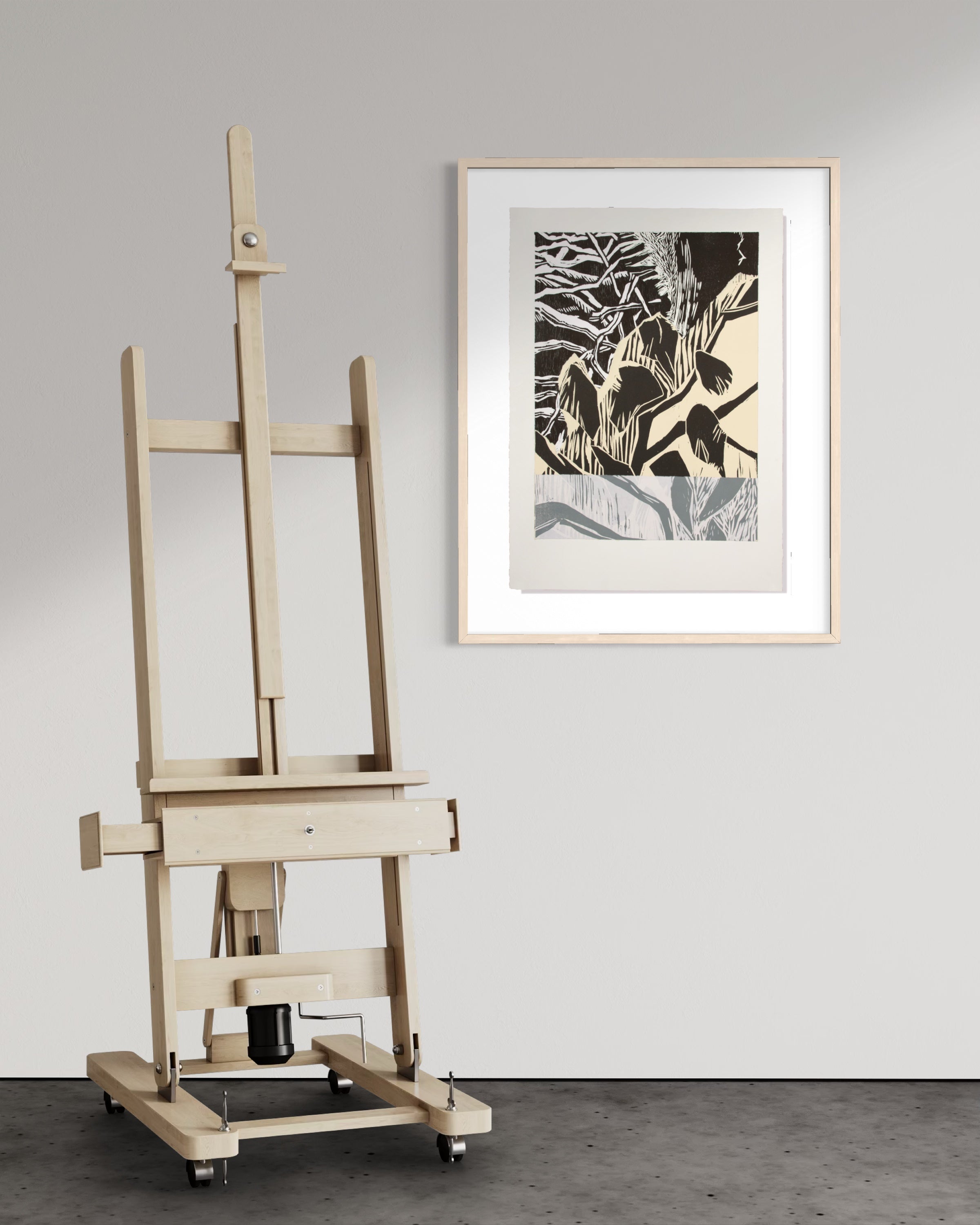 Wilder Places III - Woodcut Collage
